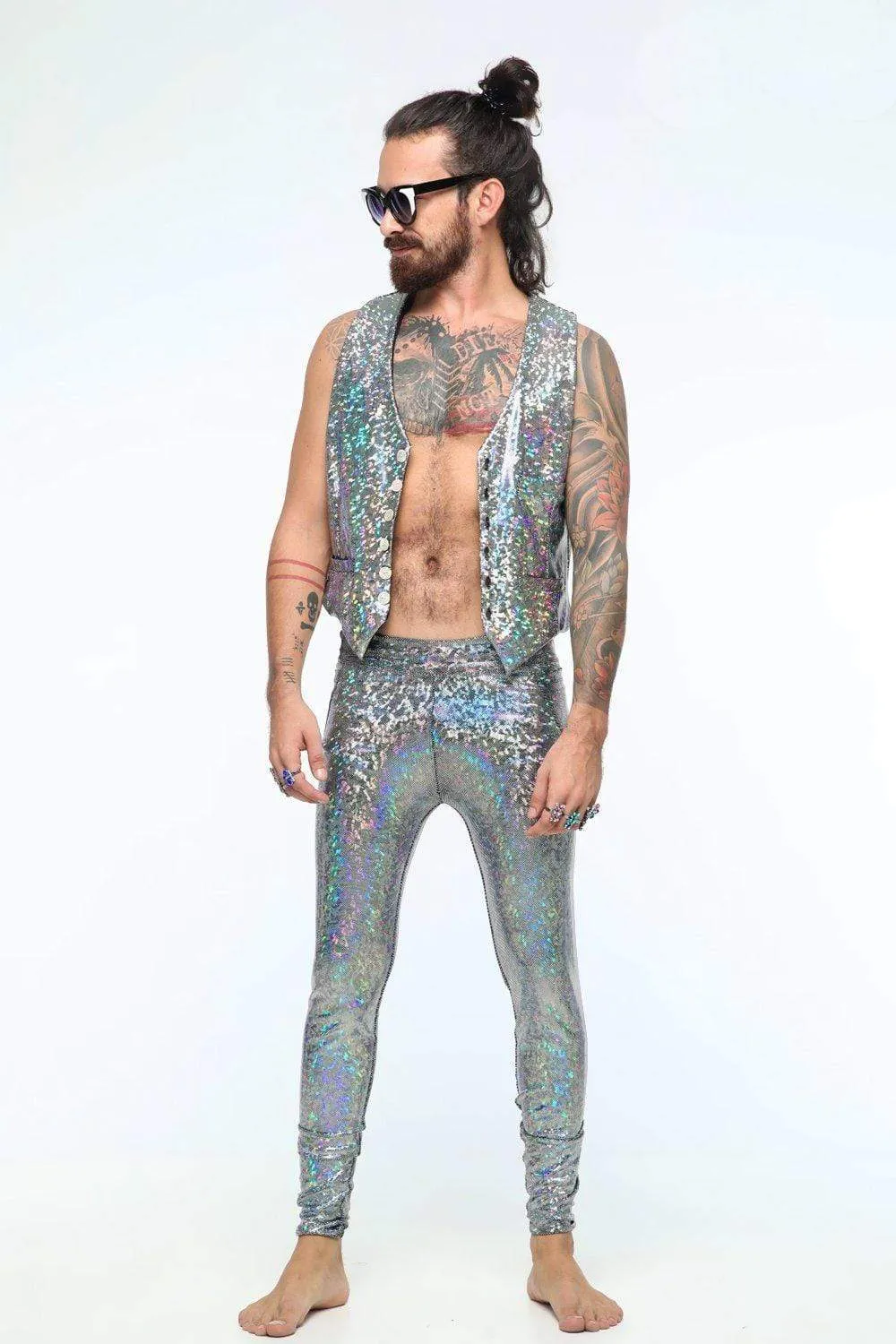 Mens Holographic Dancing Vest | 13 Colors
