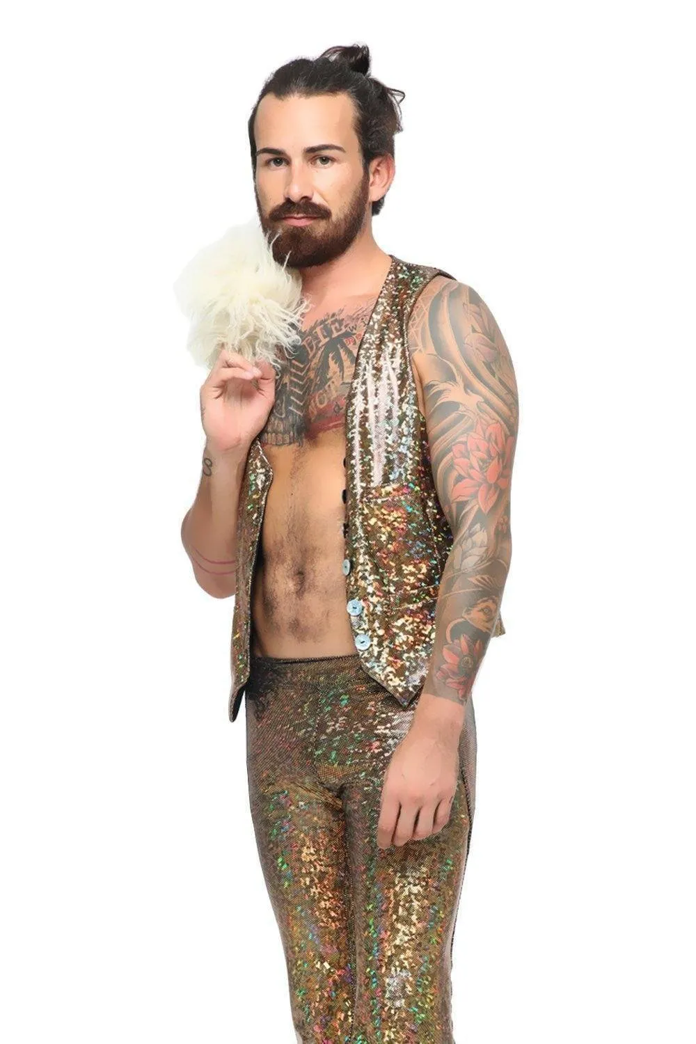 Mens Holographic Dancing Vest | 13 Colors