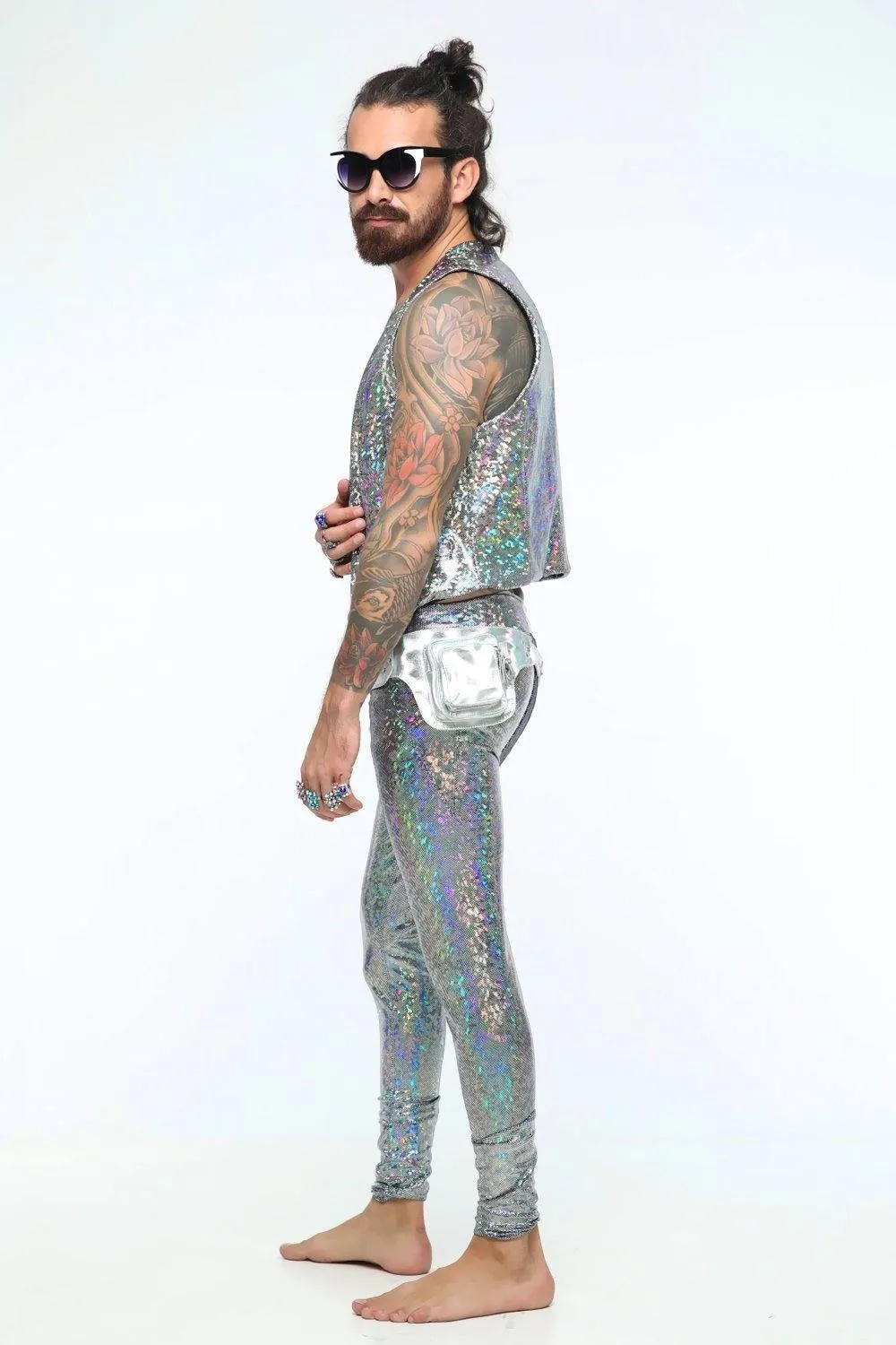 Mens Holographic Dancing Vest | 13 Colors