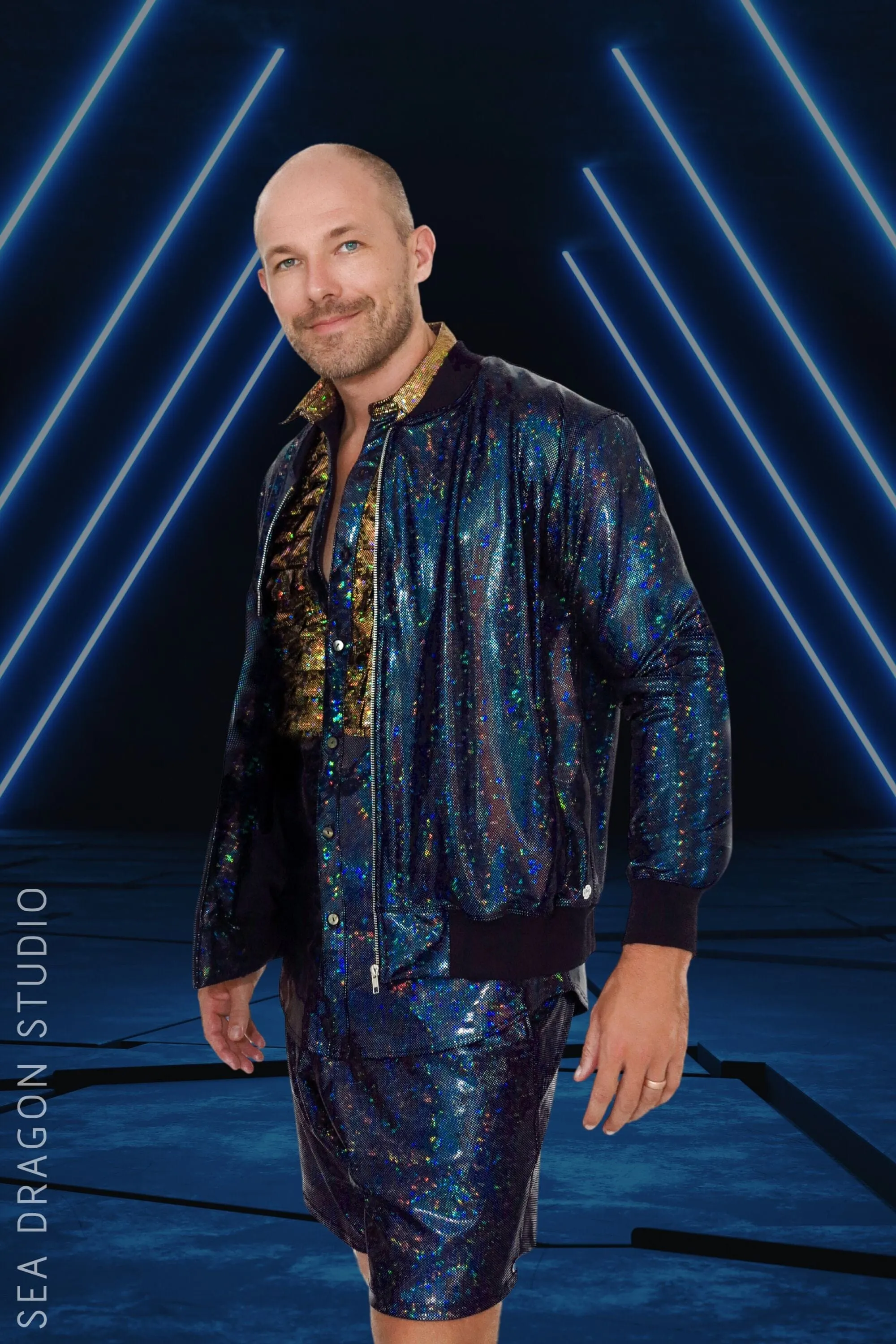Mens Holographic Festival Shorts | 13 Colors