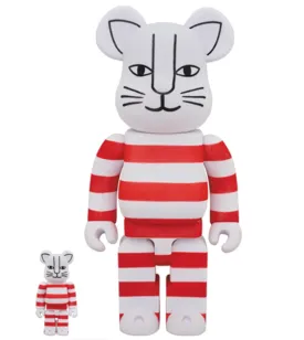 Mikey Red 100% 400% Be@rbrick by Lisa Larson x Medicom Toy