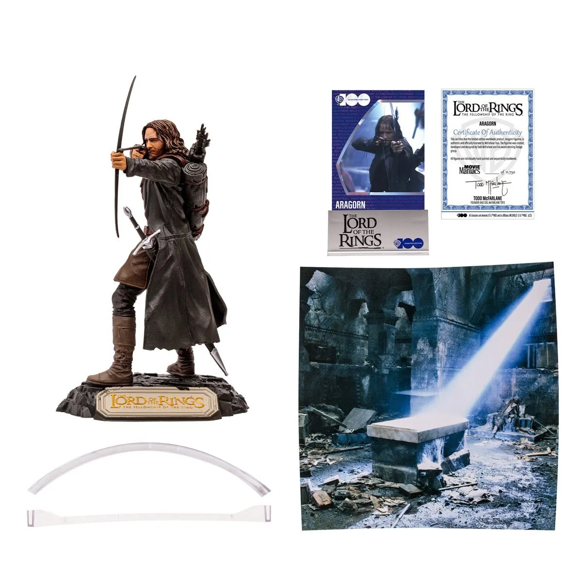 Movie Maniacs - WB 100 - Lord of The Rings: Aragorn Limited Edition 6-Inch Posed Figure (14011)