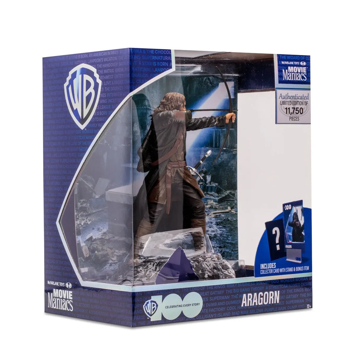 Movie Maniacs - WB 100 - Lord of The Rings: Aragorn Limited Edition 6-Inch Posed Figure (14011)