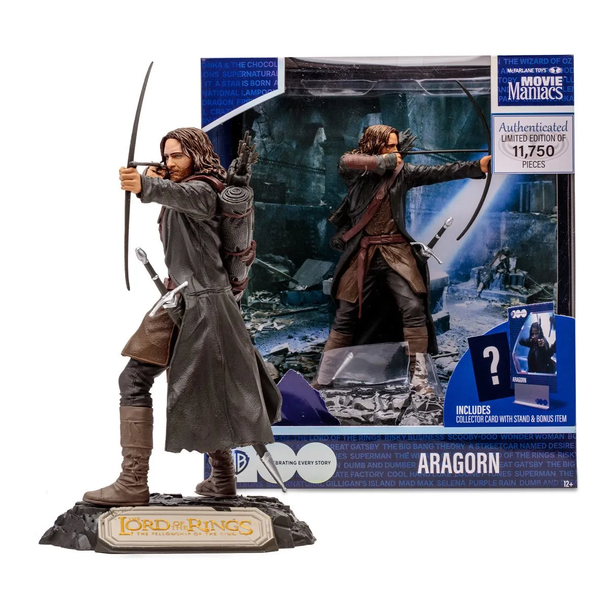 Movie Maniacs - WB 100 - Lord of The Rings: Aragorn Limited Edition 6-Inch Posed Figure (14011)
