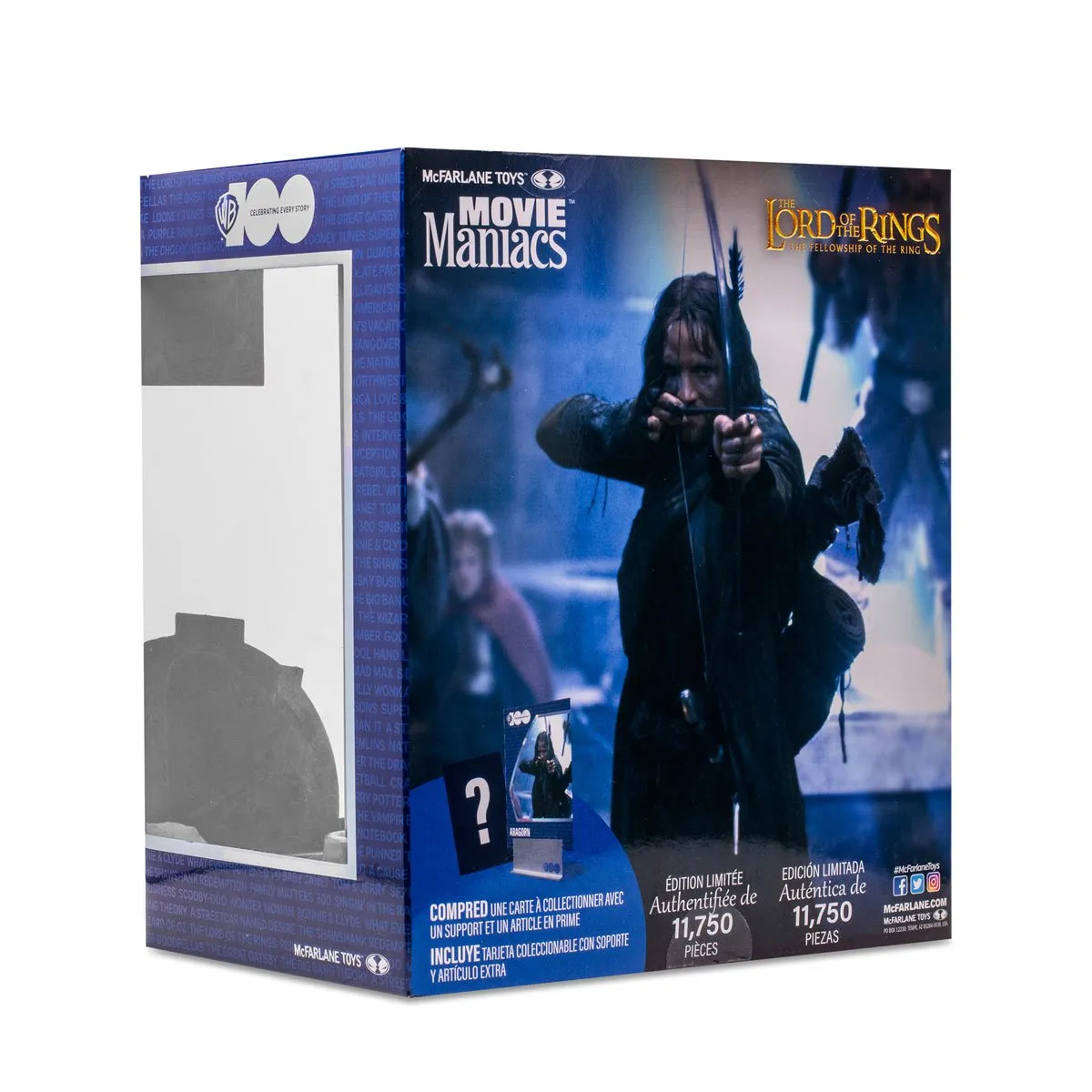 Movie Maniacs - WB 100 - Lord of The Rings: Aragorn Limited Edition 6-Inch Posed Figure (14011)