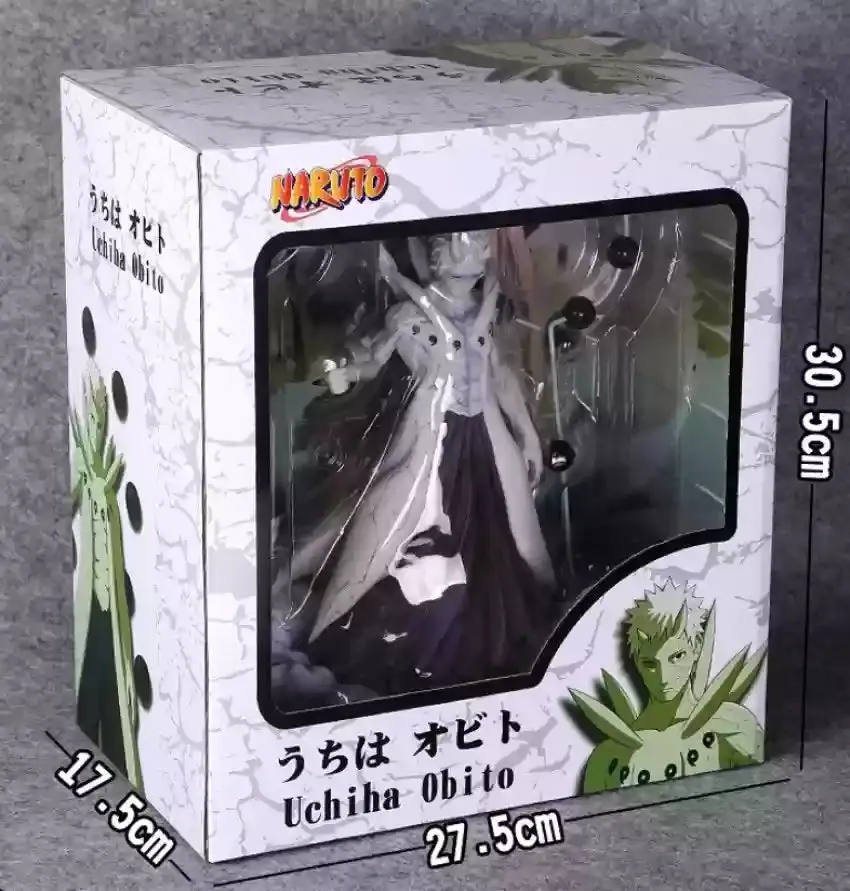 Naruto | Uchiha Obito White Ten Tail Force With Weapon Action Figure | 25 Cms |