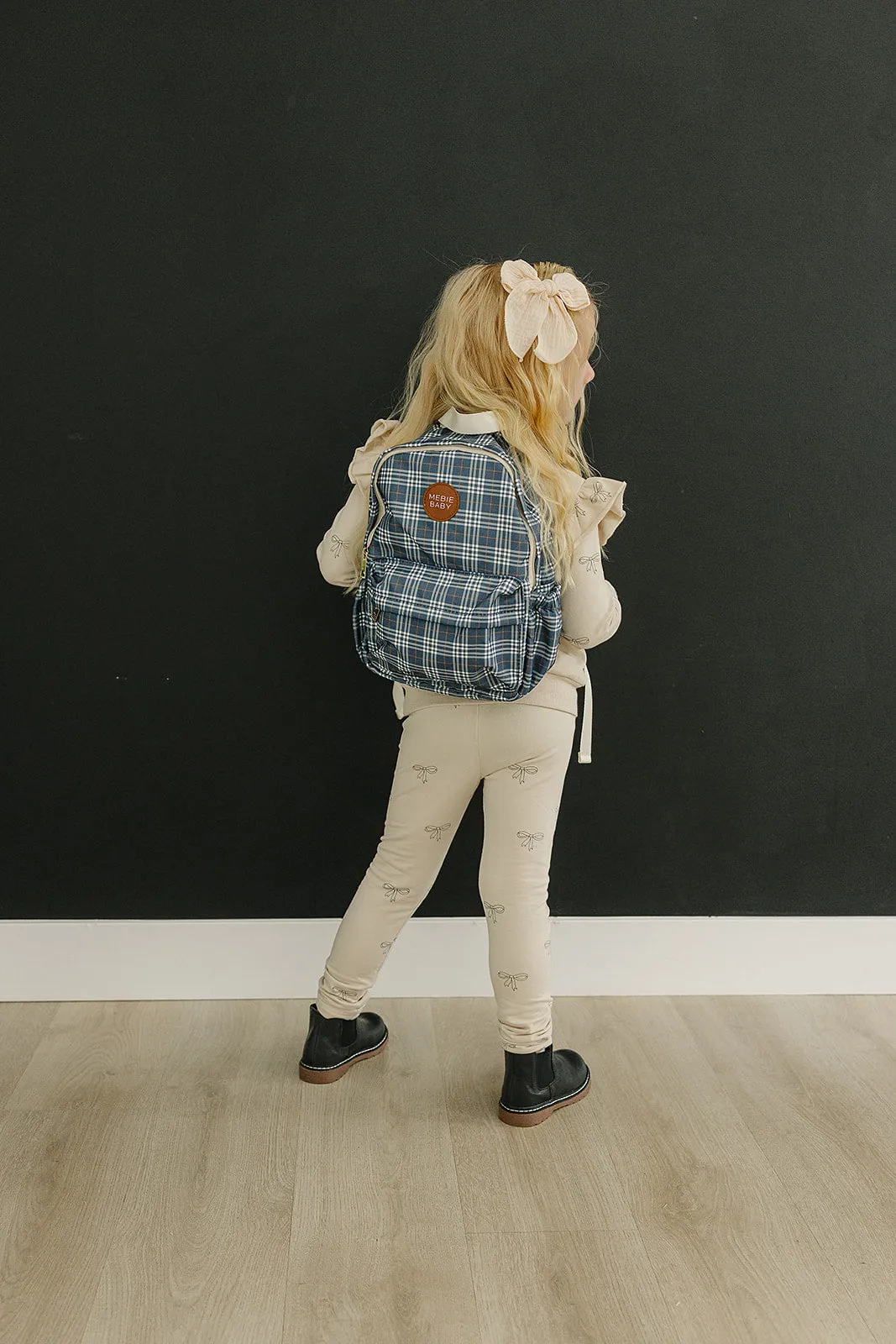 Navy Plaid Mini Backpack *Online Exclusive*