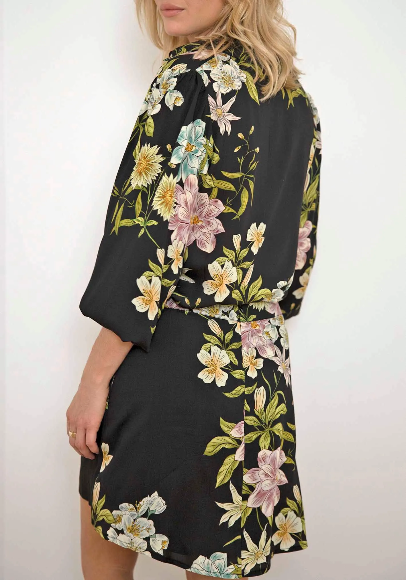 Night Garden Blouse & Mini Skirt Set