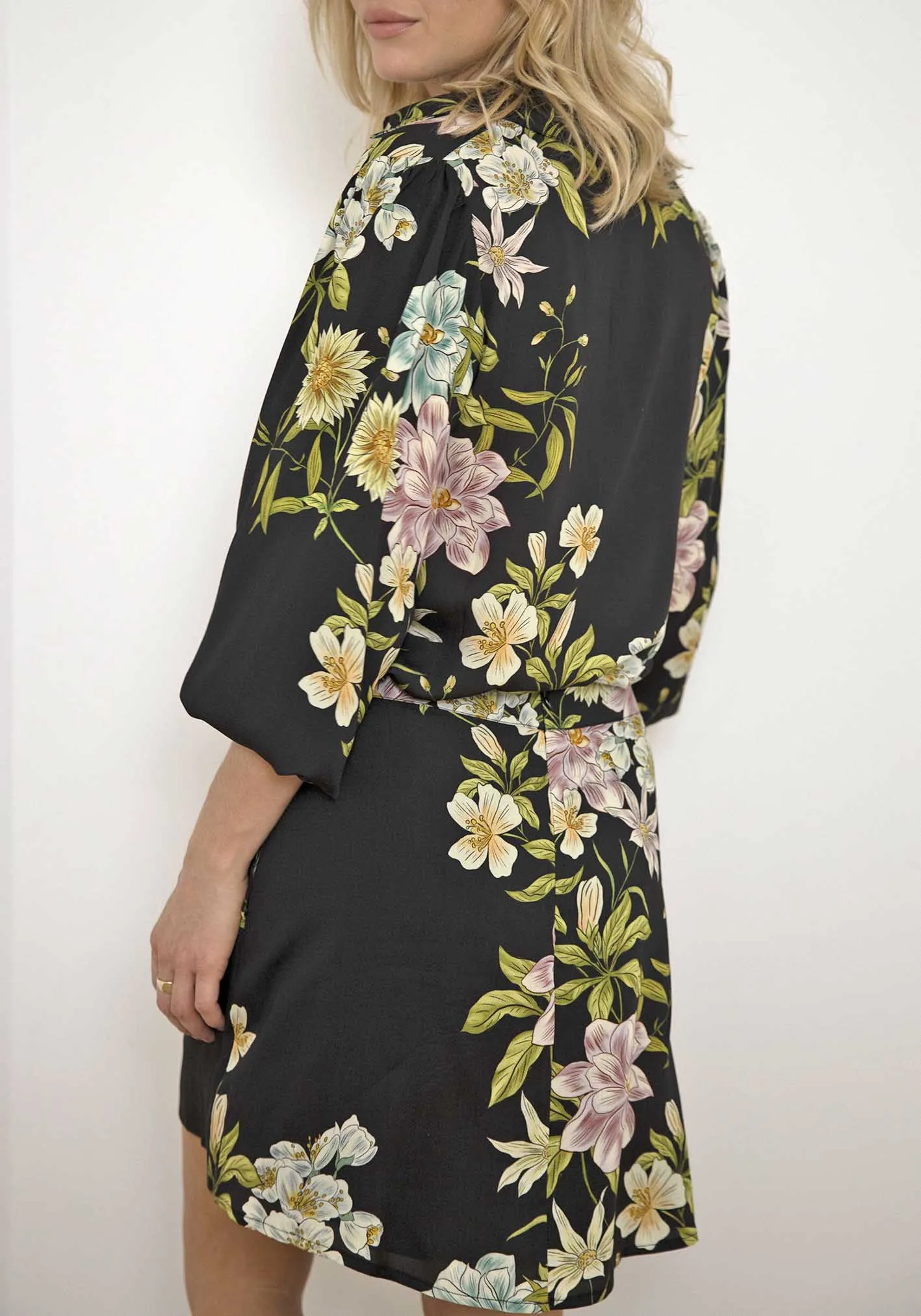 Night Garden Floral Mini Skirt