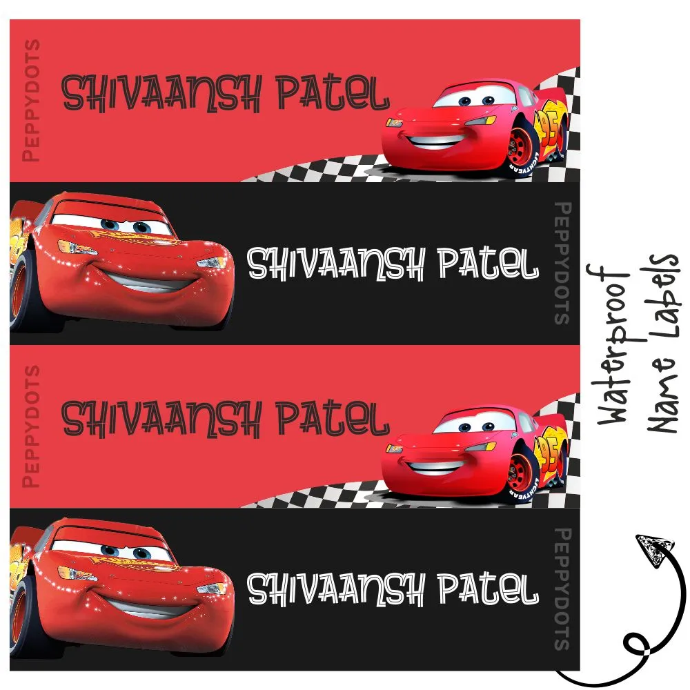 Personalised Water Proof Labels - 95 Car