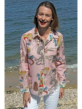 Pink Cape Cod Dragon Blouse