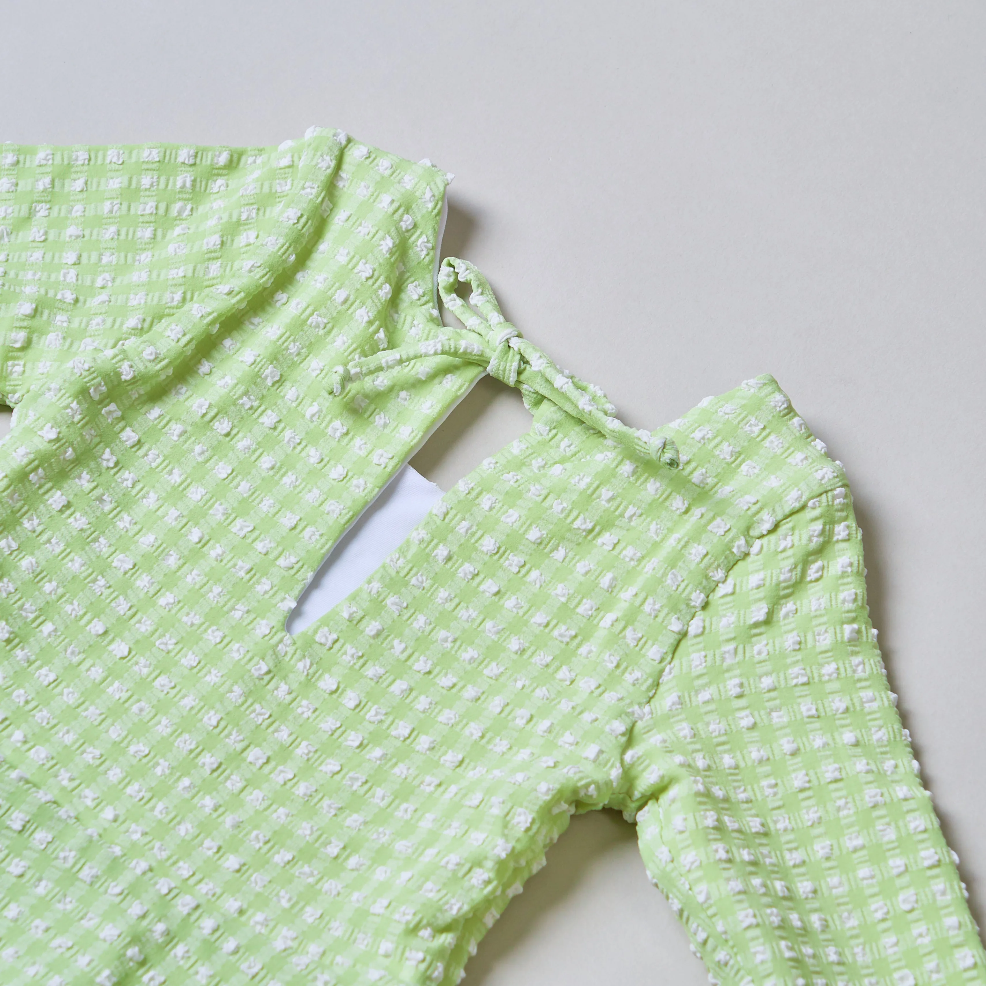 Polly Baby One Piece Jade Gingham