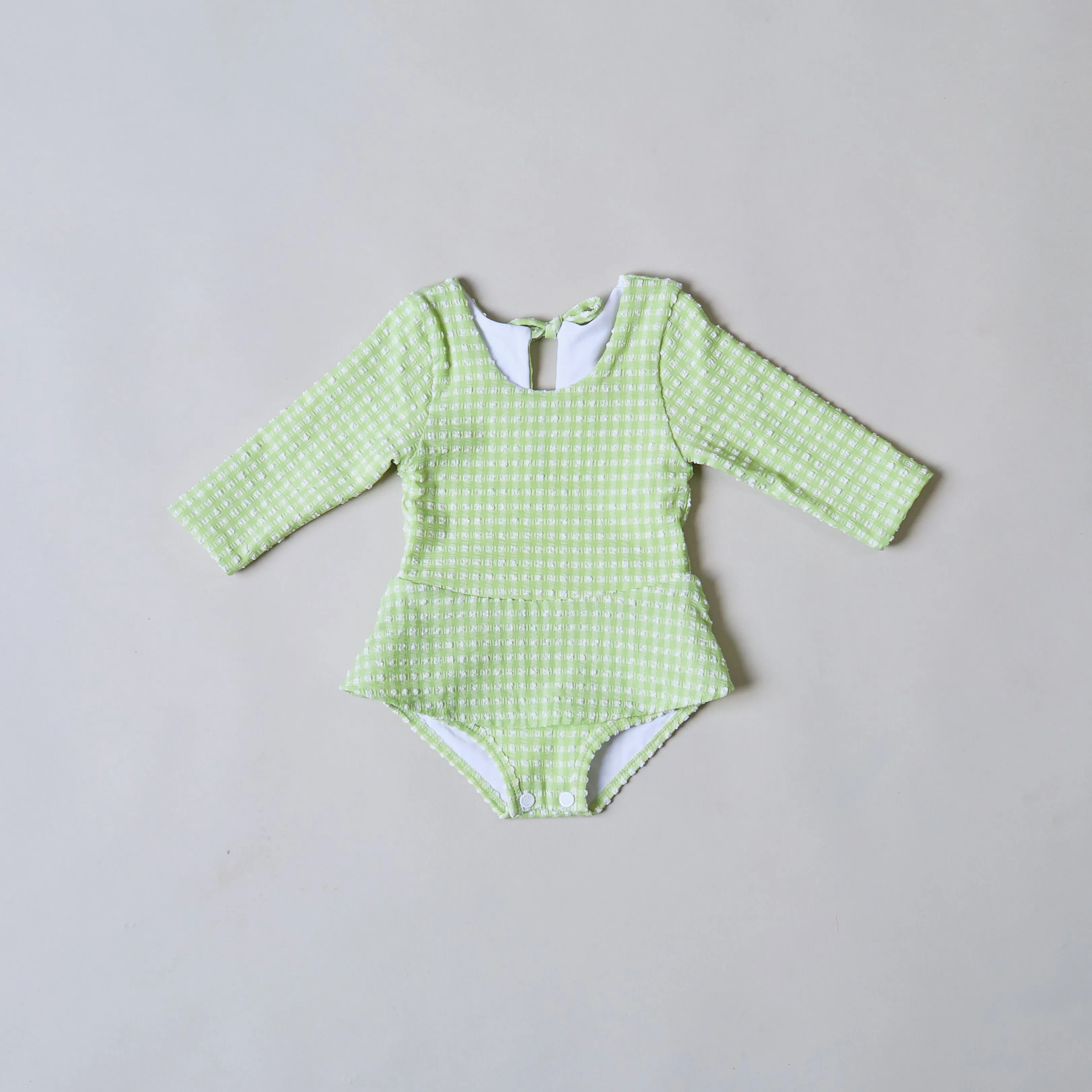 Polly Baby One Piece Jade Gingham