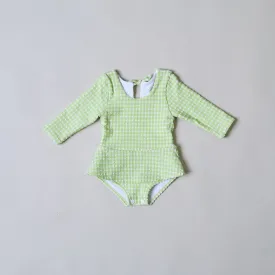 Polly Baby One Piece Jade Gingham