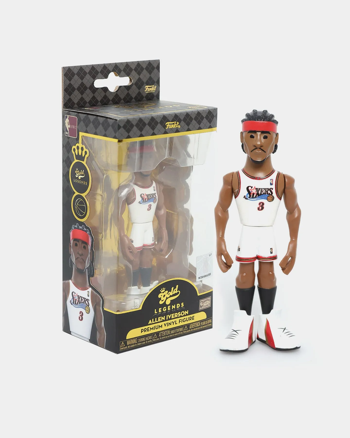 POP! Vinyl Gold Legends: Hardwood Classics Allen Iverson Philadelphia 76ers Premium 5" Figure Multi
