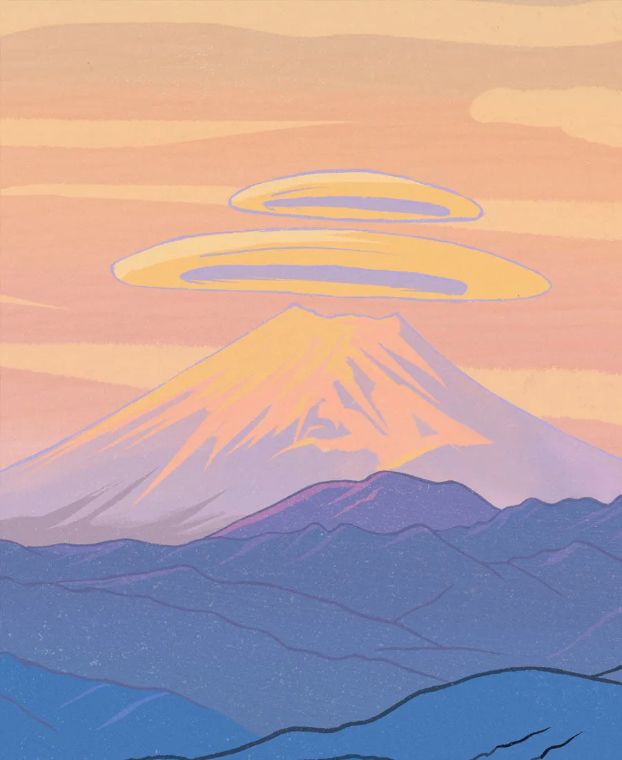 "Mountain" Washi Paper Limited Edition Print
