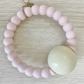 Rattle'O Teether - Dusky Pink