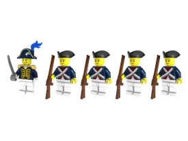 Revolutionary War - American Army - 5 Man Squad - Mil-Blox