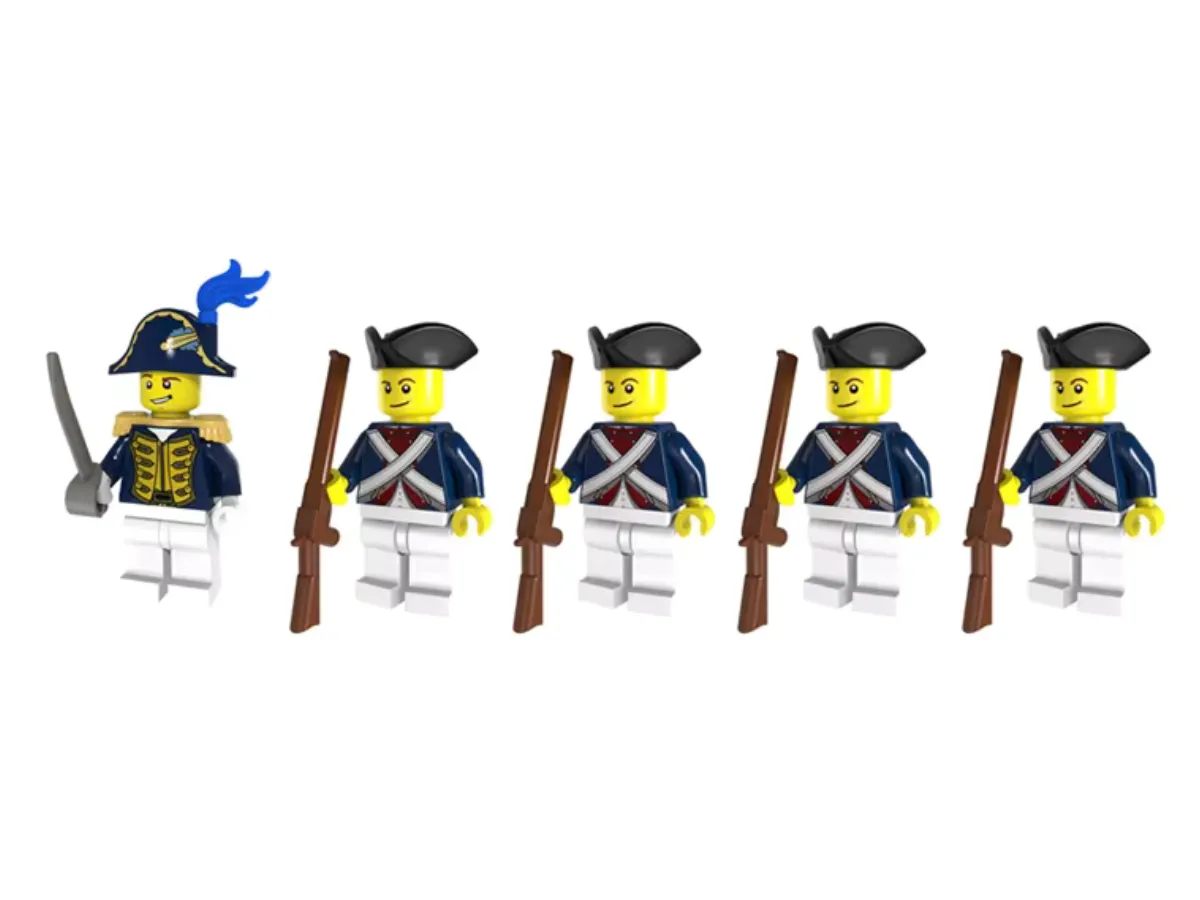 Revolutionary War - American Army - 5 Man Squad - Mil-Blox