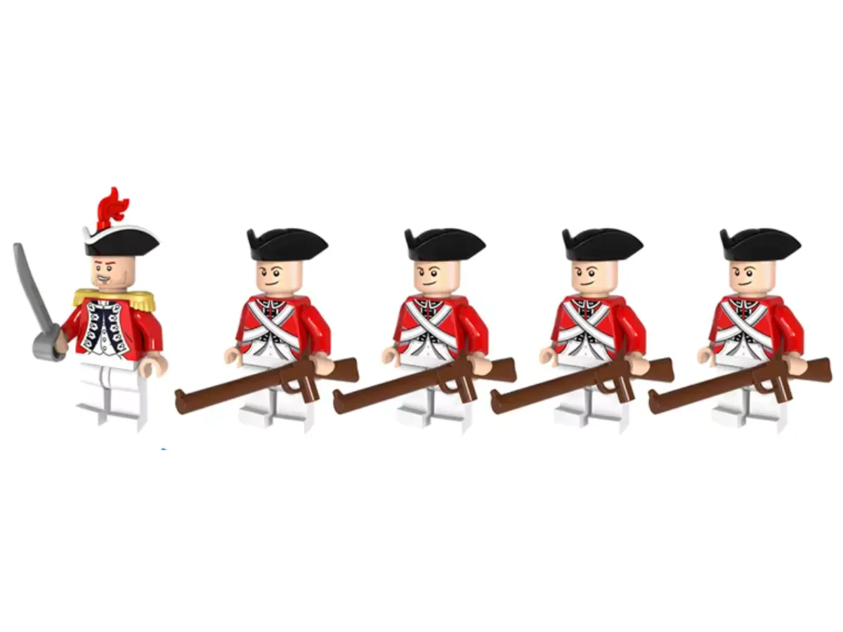Revolutionary War - British Army - 5 Man Squad - Mil-Blox