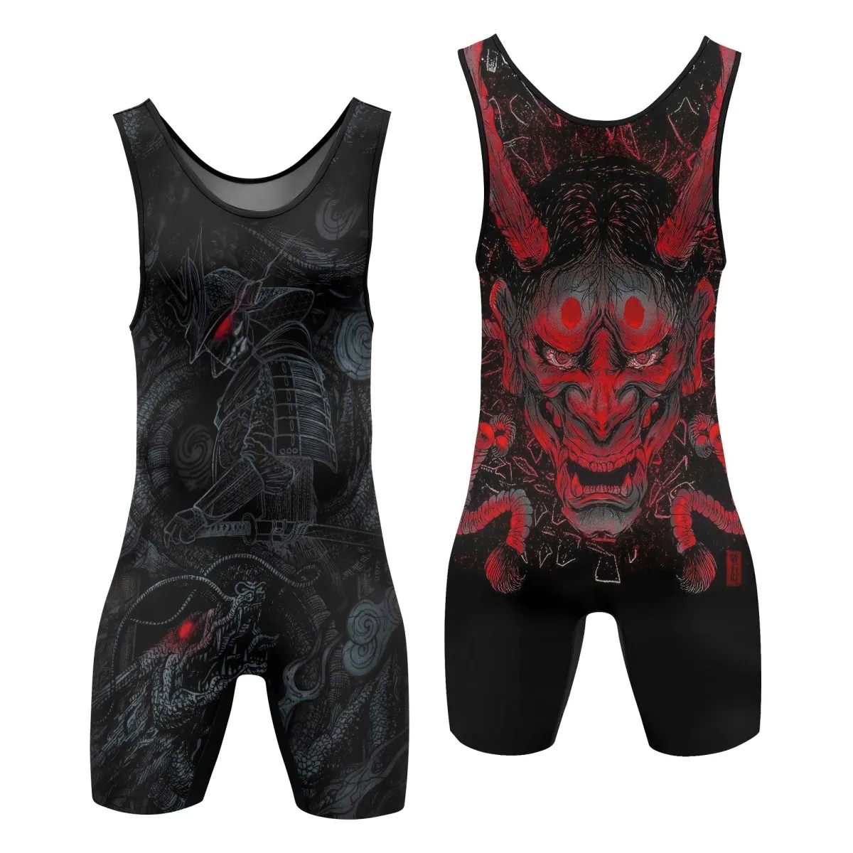 Samurai & Gray Dragon Wrestling Singlets
