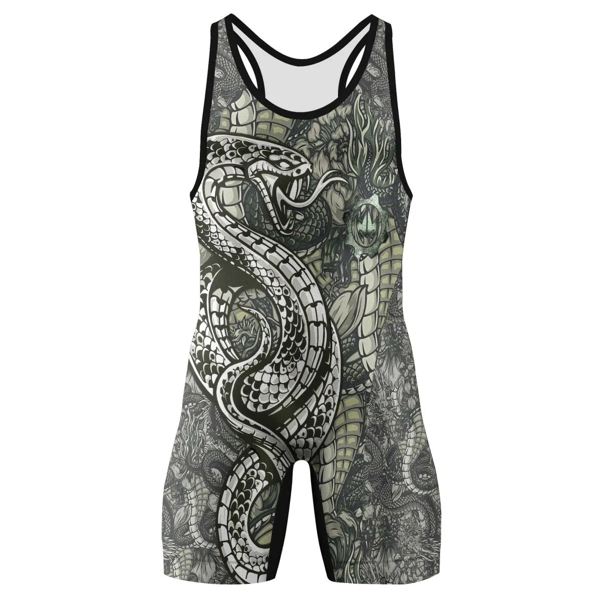 Samurai Cobra And Dragon Wrestling Singlets