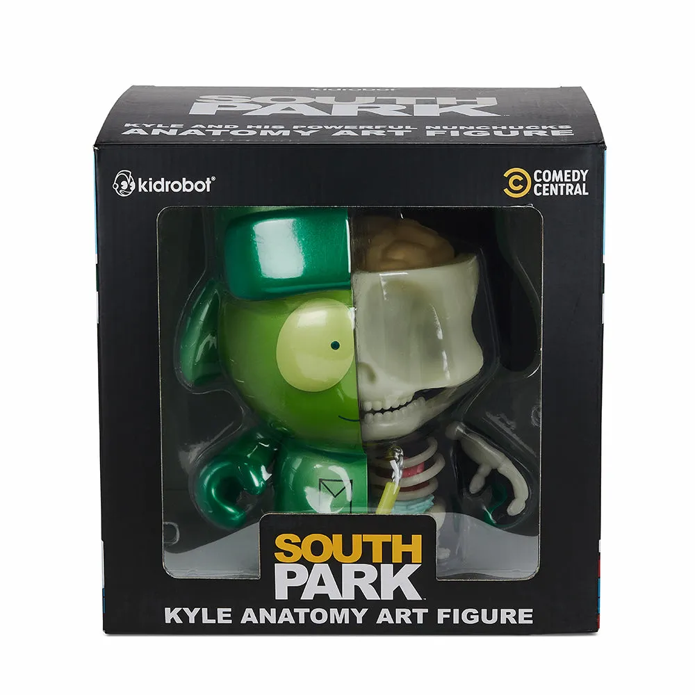 South Park Anatomy Kyle 8" Vinyl Figure - Kidrobot.com Pearlescent GID Exclusive (Limited Edition of 400)