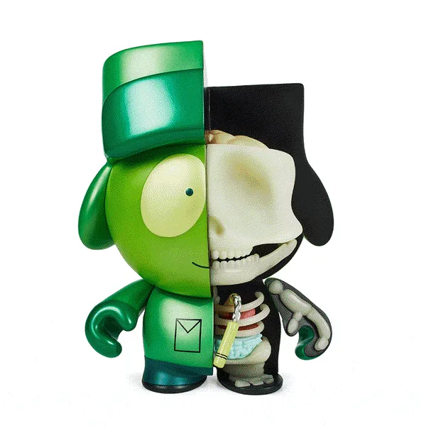South Park Anatomy Kyle 8" Vinyl Figure - Kidrobot.com Pearlescent GID Exclusive (Limited Edition of 400)