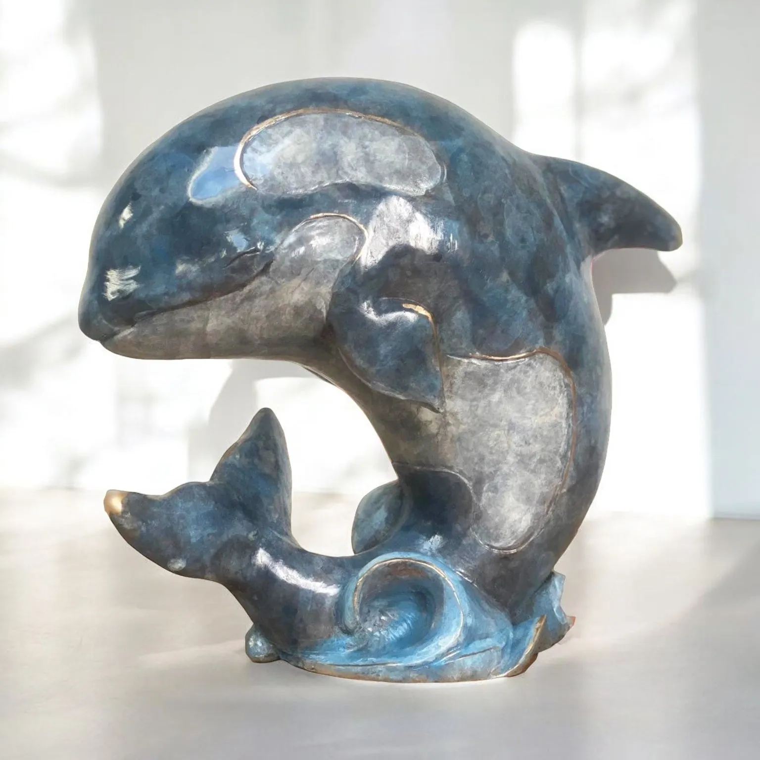 Spot the Whale Sculpture by Roxy Winterburn