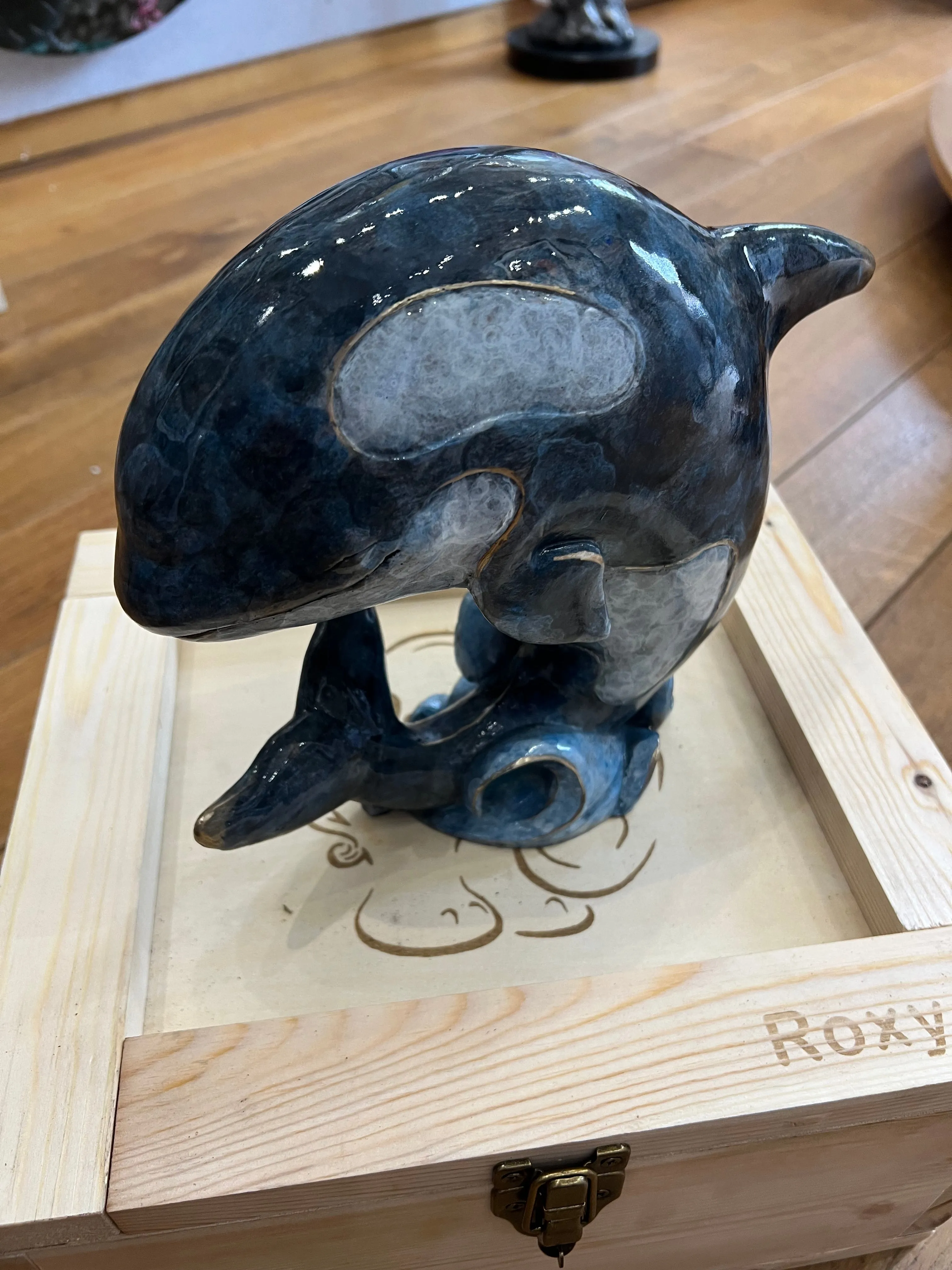 Spot the Whale Sculpture by Roxy Winterburn