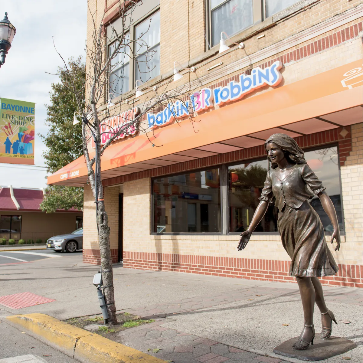 Statue of a Woman Walking