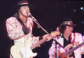 Stevie Ray Vaughan & Bassist Tommy Shannon 1985 Photo Print