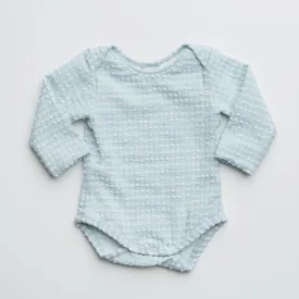 Swim Bodysuit in Aquamarine Gingham