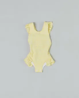 Tabitha Girls One Piece in Citrine Gingham