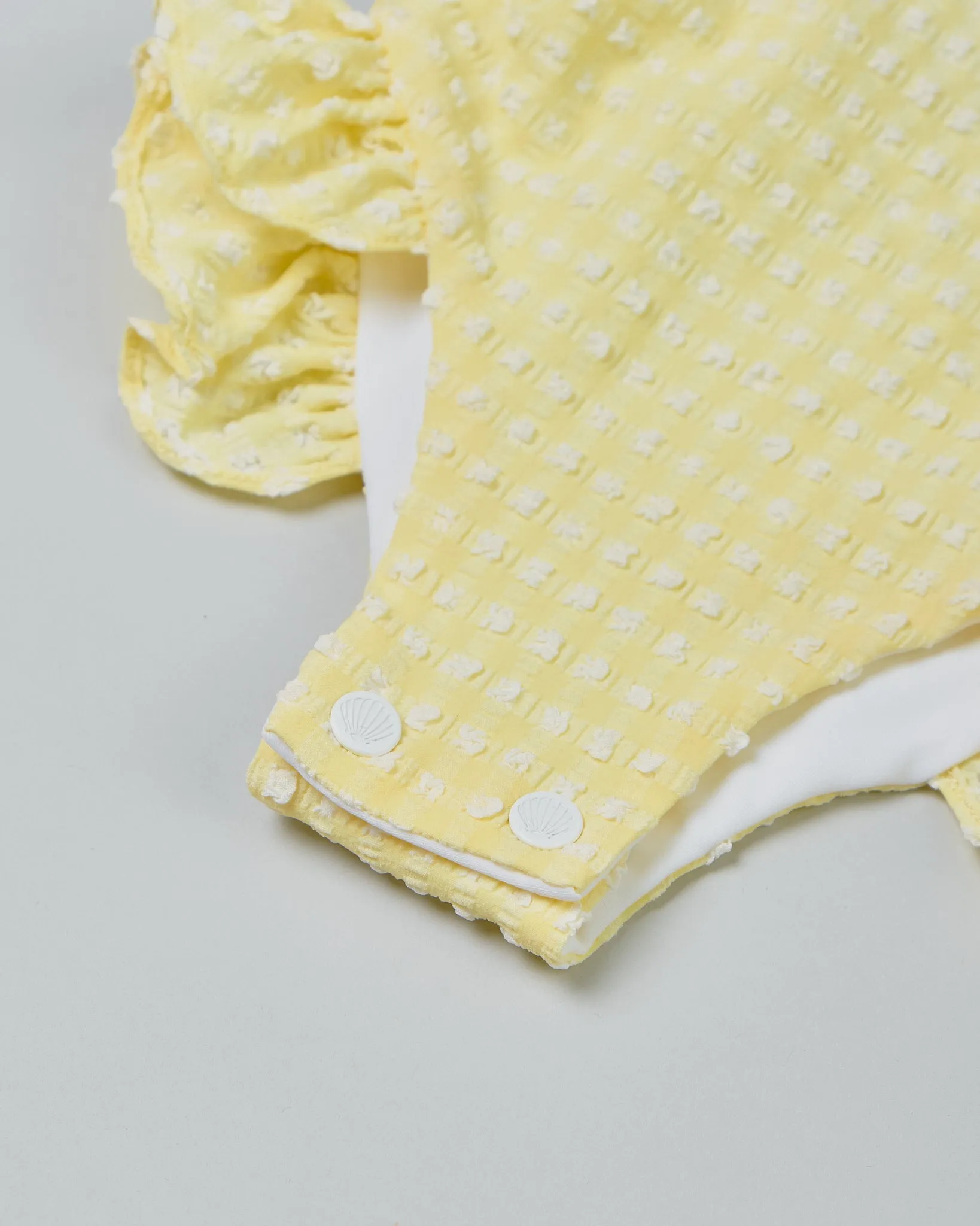 Tabitha Girls One Piece in Citrine Gingham
