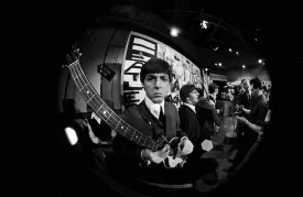 The Beatles Paul McCartney & Bass Guitar on "Ready Steady Go!" Photo Print