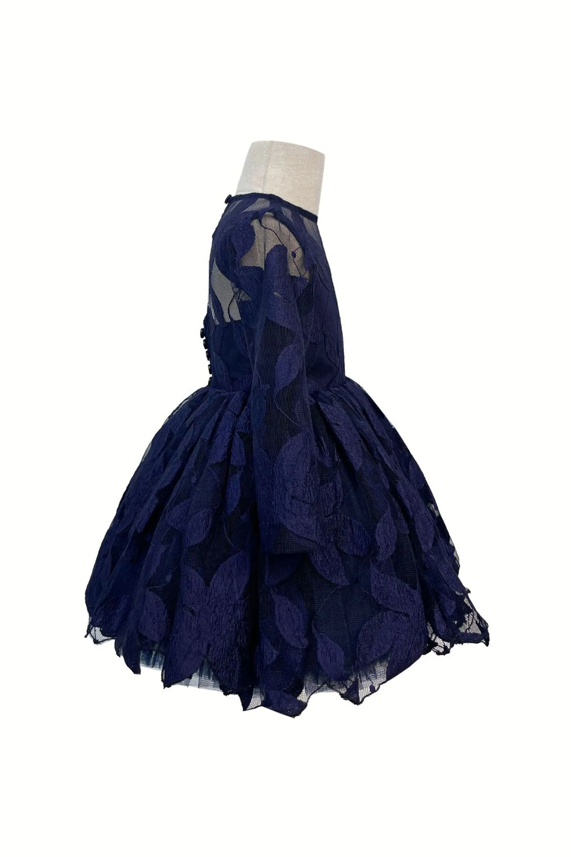 The Elsa Dress in Full Sleeves (Navy Blue)