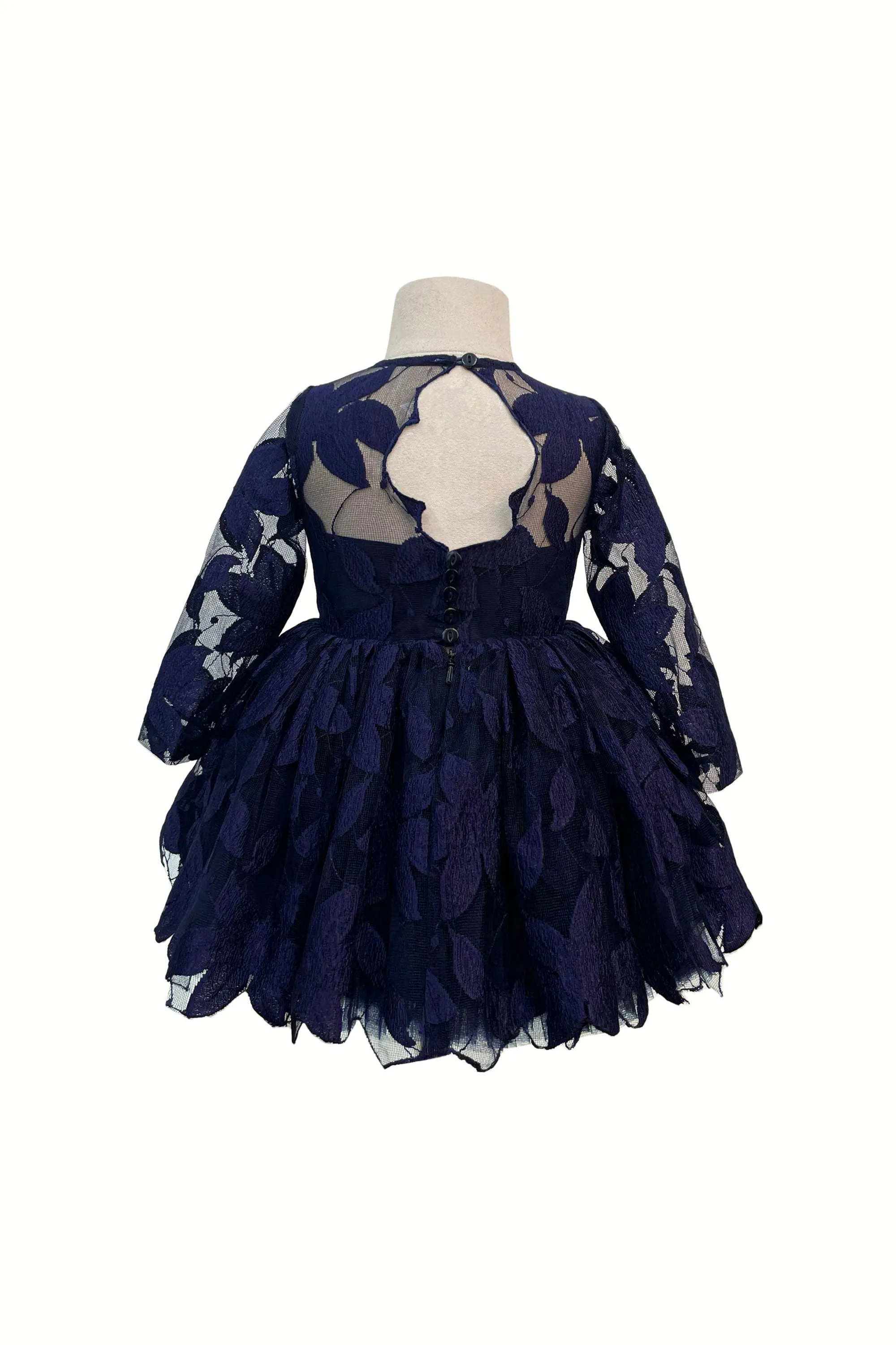 The Elsa Dress in Full Sleeves (Navy Blue)