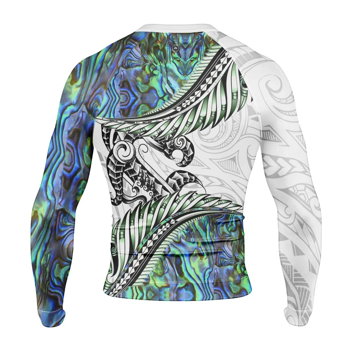 Tribal Maori Tattoo Men's Long Sleeve Rash Guard