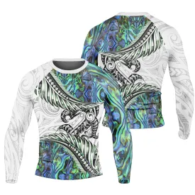 Tribal Maori Tattoo Men's Long Sleeve Rash Guard