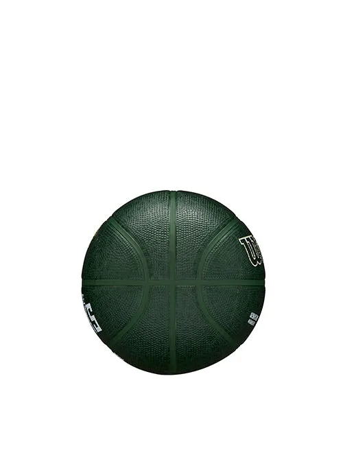 Wilson Forge Print Green Milwaukee Bucks Mini Basketball