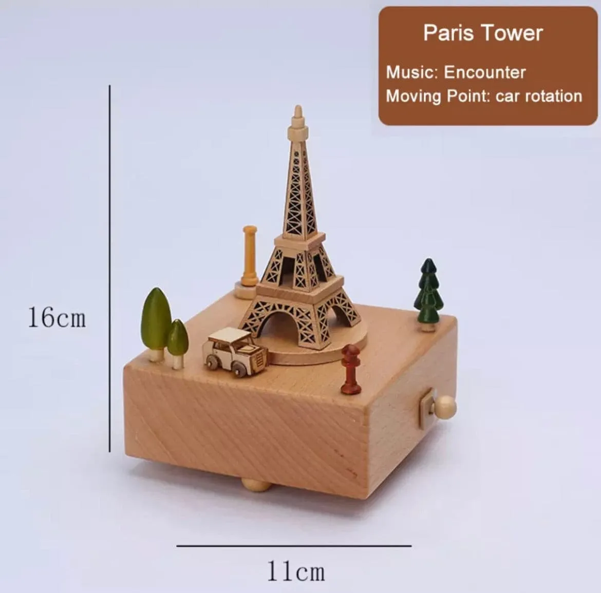 Wooden Carousel Music Box