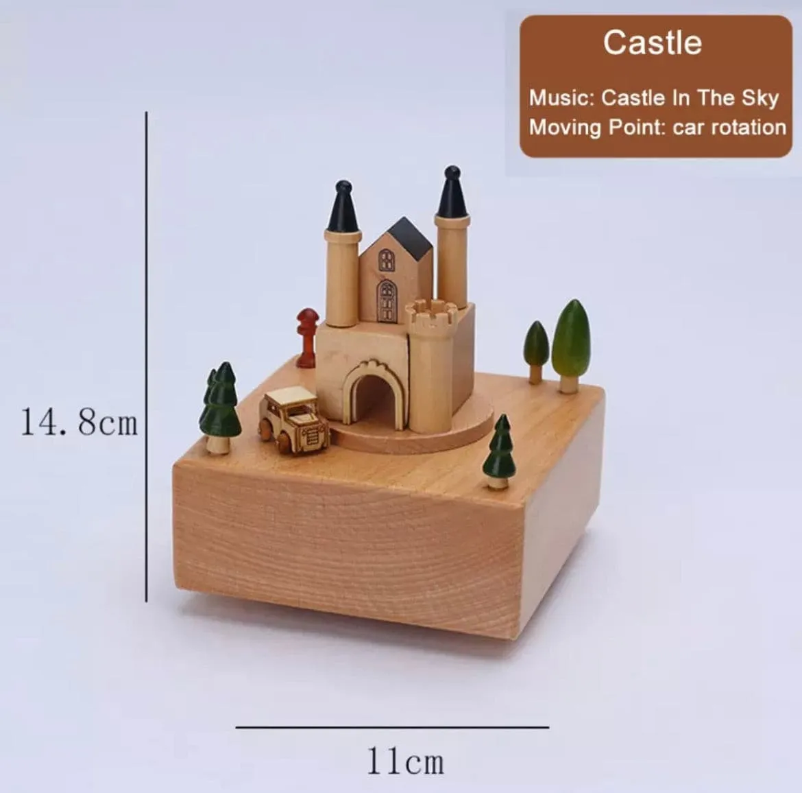 Wooden Carousel Music Box