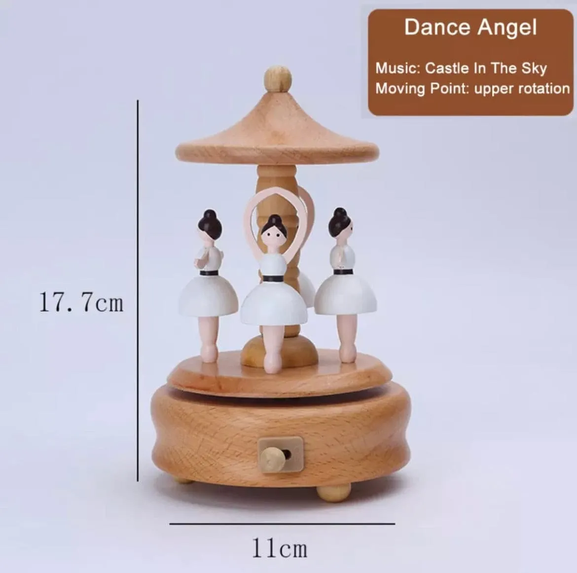 Wooden Carousel Music Box