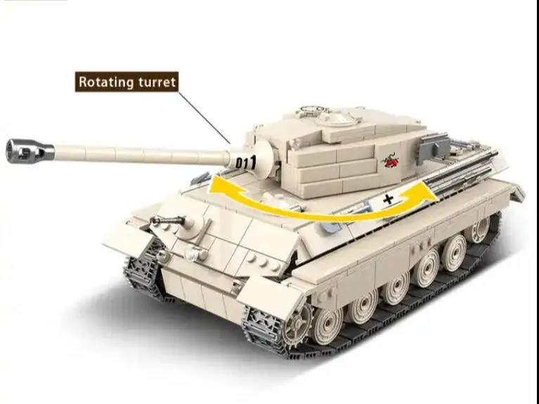 WWII - German King Tiger Tank - Mil-Blox