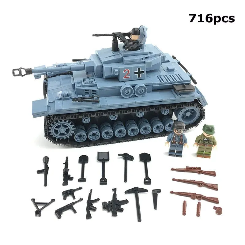 WWII - German Panzerkampfwagen IV Tank - Mil-Blox