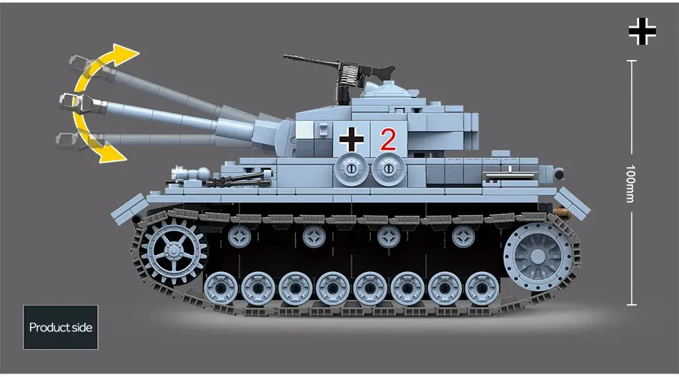 WWII - German Panzerkampfwagen IV Tank - Mil-Blox