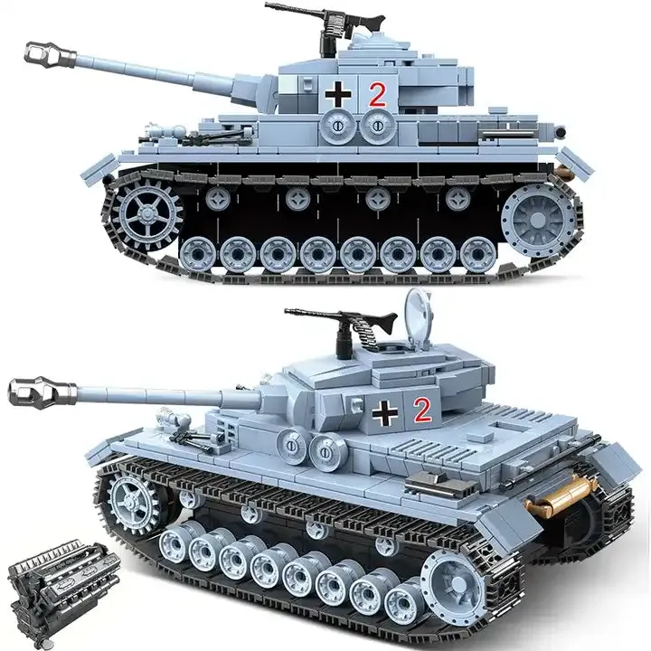 WWII - German Panzerkampfwagen IV Tank - Mil-Blox