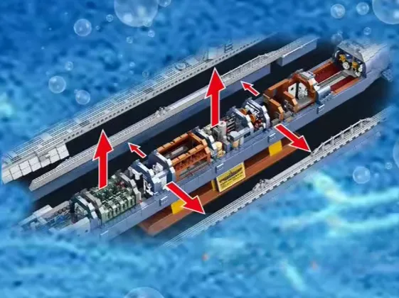 WWII - German Type VIIC U-Boat Submarine - Legendary Series - Mil-Blox