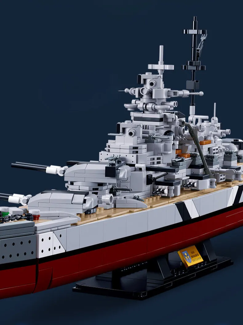 WWII - KMS Bismark Battleship - Legendary Series - Mil-Blox